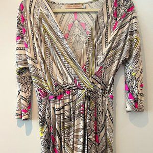 COPY - MARA HOFFMAN WRAP STYLE DRESS SIZE XS EVIL EYE